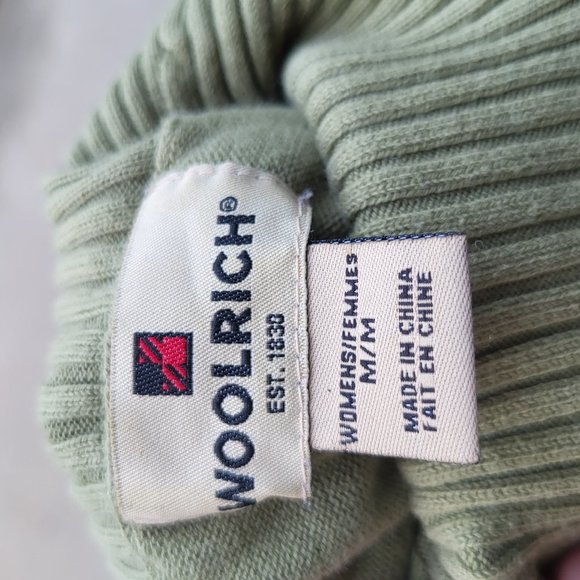 Medium Woolrich green long sleeves turtleneck sweater - Picture 6 of 6